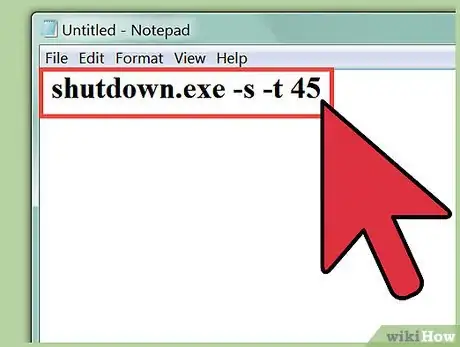 Image titled Shut Down a Computer Using Notepad Step 3