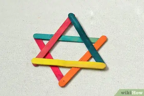 Image titled Make a Star of David from Popsicle Sticks Step 11