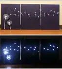 Design Three Panel, Light Up Dandelion Wall Art