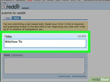 Image titled Post on Reddit Step 4