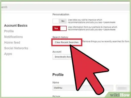 Image titled Delete Your Search History on Pinterest Step 9