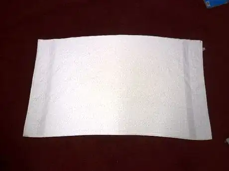 Image titled Bath Towel laid flat.