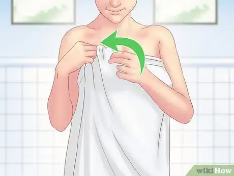 Image titled Make a Body Wrap Towel After a Shower Step 5