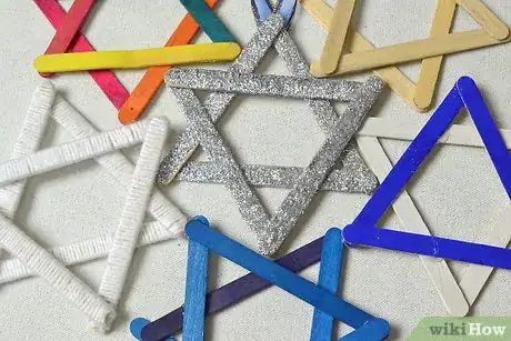 Image titled Make a Star of David from Popsicle Sticks Step 17
