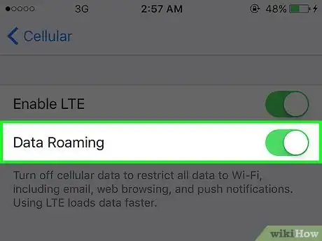 Image titled Enable Data Roaming on an iPhone Step 5