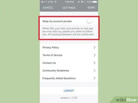 Image titled Use The List App Step 47Bullet5