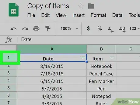 Image titled Make Cells Bigger on Google Sheets on PC or Mac Step 6