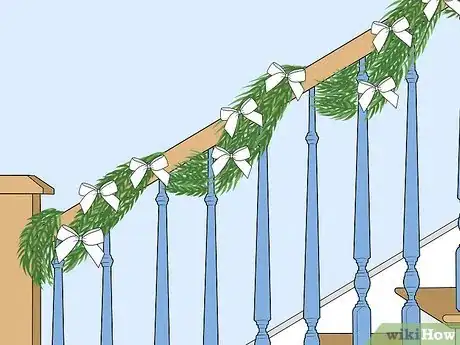Image titled Decorate Stairs for Christmas Step 8
