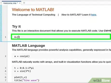 Image titled Define, Add, and Subtract Matrices in MATLAB Step 3