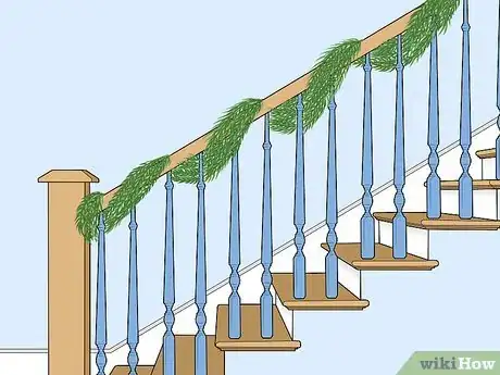 Image titled Decorate Stairs for Christmas Step 1