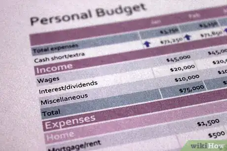 Image titled Create a Budget Sheet Step 3