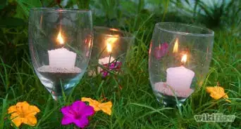 Reuse Broken Stemware As Garden Candle Holders