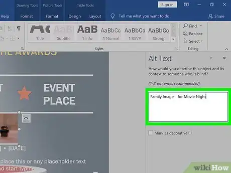 Image titled Edit Alt Text in Word Step 4