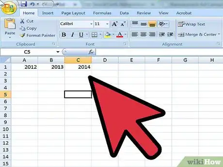 Image titled Calculate Annual Growth Rate in Excel Step 2
