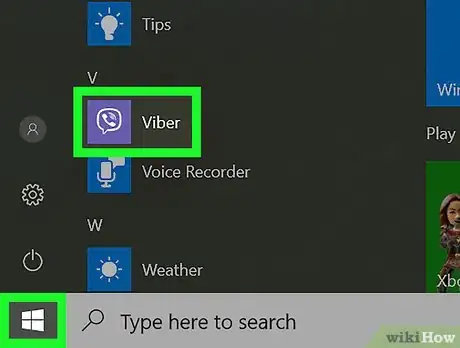Image titled Answer a Call on Viber on PC or Mac Step 1