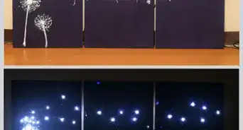 Design Three Panel, Light Up Dandelion Wall Art