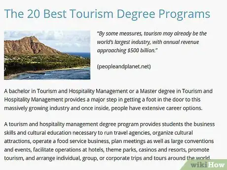Image titled Develop a Career in Tourism Step 6