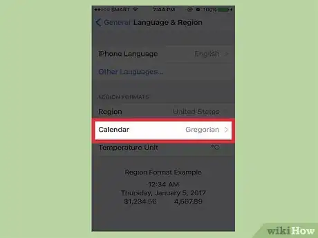 Image titled Set an iPhone to Use the Buddhist Calendar Step 4