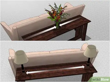 Image titled Decorate a Sofa Table Step 2