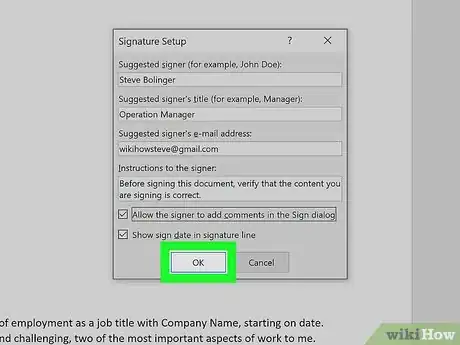 Image titled Add a Digital Signature in an MS Word Document Step 24