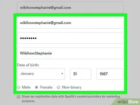 Image titled Create a Spotify Account Without Facebook on a PC or Mac Step 4