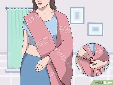 Image titled Wear a Saree in Lehenga Style Step 9