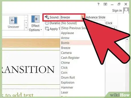 Image titled Add Transitions to Powerpoint Step 8