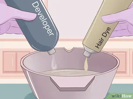 Image titled Dye Blonde Hair Brown Step 4