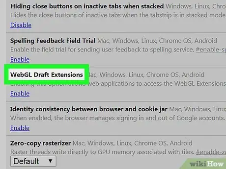 Image titled Enable WebGL Draft Extensions in Google Chrome Step 4