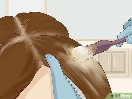 Image titled Dye Blonde Hair Brown Step 6