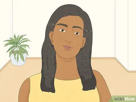 Image titled Curl Black Hair with a Curling Iron Step 1