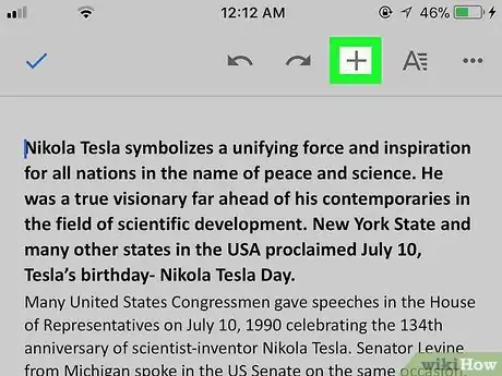 Image titled Add Page Numbers in Google Docs on iPhone or iPad Step 3