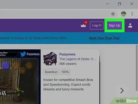 Image titled Join Twitch on PC or Mac Step 2