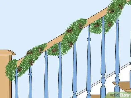 Image titled Decorate Stairs for Christmas Step 6
