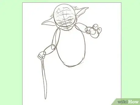 Image titled Draw Yoda from Star Wars Step 3