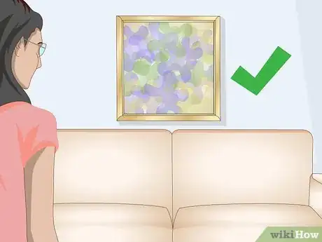 Image titled Decorate the Wall Behind a Couch Step 1