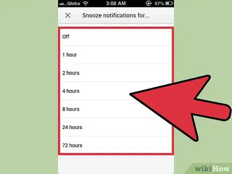 Image titled Snooze Notifications from the Google+ Hangouts Mobile App Step 8
