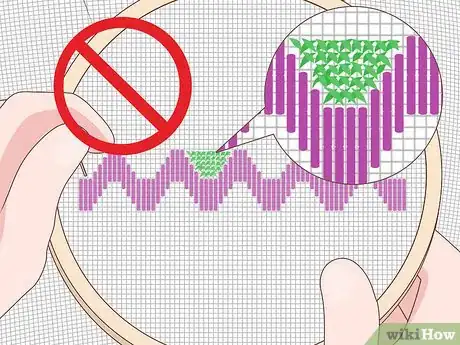 Image titled Work the Bargello or Long Stitch in Needlepoint Step 12