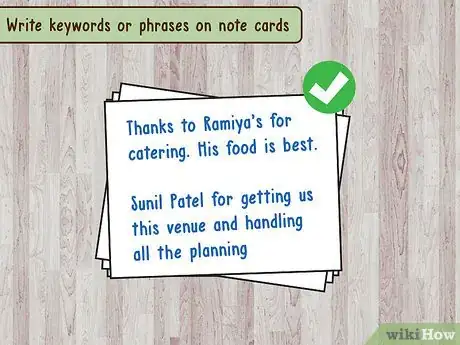 Image titled Write a Thank You Speech Step 15