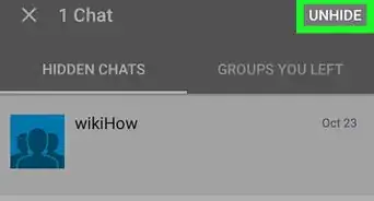 Unhide Group on Groupme on Android