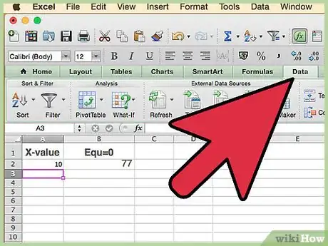 Image titled Solve a Quadratic Equation Using the Goal Seek Feature on Microsoft Excel Step 8