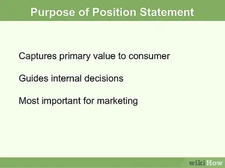 Image titled Write a Positioning Statement Step 1