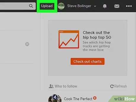 Image titled Upload a Song on Soundcloud on a PC or Mac Step 2
