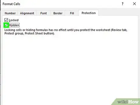 Image titled Hide Cell Formulas in Excel Step 9
