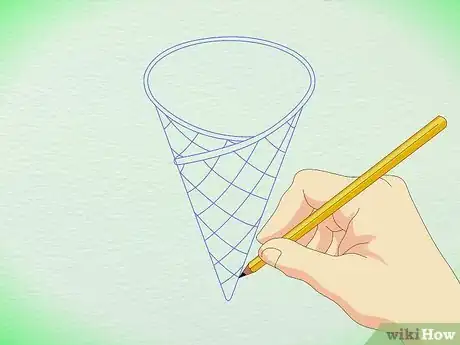 Image titled Draw a Detailed Ice Cream Cone Step 3