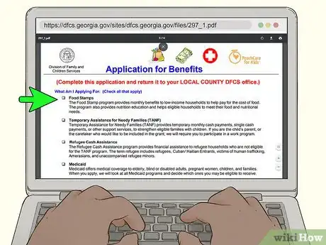 Image titled Apply for Georgia Food Stamps Step 2