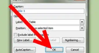 Add a Caption to a Table in Word