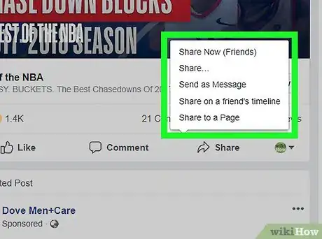 Image titled Share on Facebook Step 5