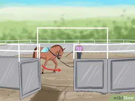 Image titled Put a Lead Rope on a Horse Step 11