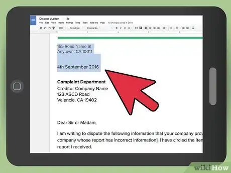 Image titled Send a Dispute Letter to Creditors Step 5